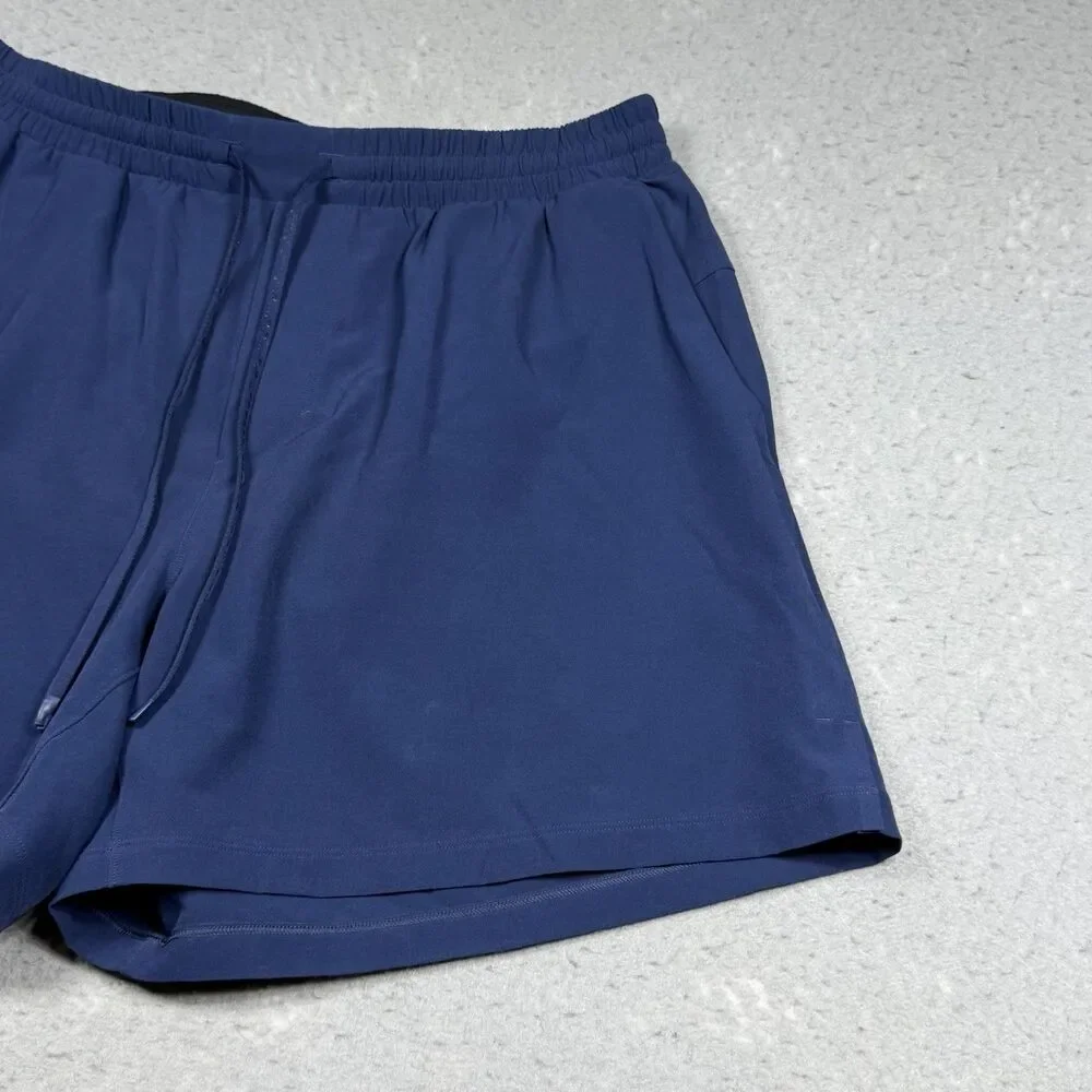 Lululemon Pool Short Swim Trunks Men’s Size Large Blue M7AWXS Drawstring
